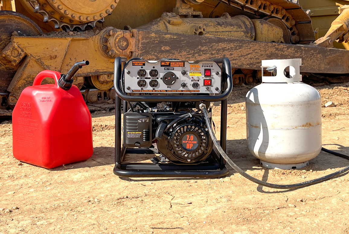 Dual fuel generators offer flexiblity to choose gas or liquid propane